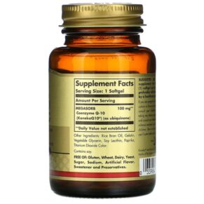 Thực phẩm bổ sung Solgar Megasorb CoQ-10 100 mg 60 Softgels 033984009523