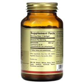 Thực phẩm bổ sung Solgar Megasorb CoQ-10 400 mg 60 Softgels 033984009752