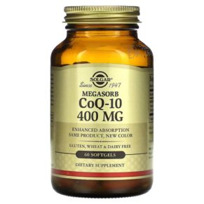 Thực phẩm chức năng Solgar Megasorb CoQ-10 400 mg 60 Softgels 033984009752