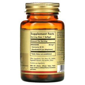 Thực phẩm bổ sung Solgar Megasorb CoQ-10 60 mg 120 Softgels 033984009585