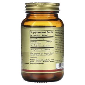 Thực phẩm bổ sung Solgar Megasorb CoQ-10 600 mg 30 Softgels 033984009707
