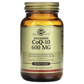 Thực phẩm chức năng Solgar Megasorb CoQ-10 600 mg 30 Softgels 033984009707