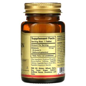 Thực phẩm bổ sung Solgar Melatonin 10 mg 60 Tablets 033984019560