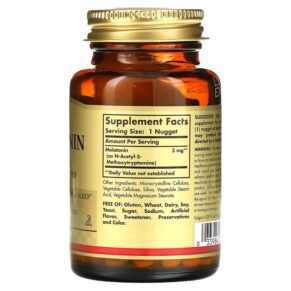 Thực phẩm bổ sung Solgar Melatonin 3 mg 120 Nuggets 033984019355