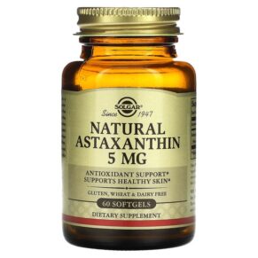 Thực phẩm chức năng Solgar Natural Astaxanthin 5 mg 60 Softgels 033984000711