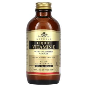 Thực phẩm chức năng Solgar Natural Liquid Vitamin E 4 fl oz (118 ml) 033984016019
