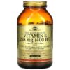 Thực phẩm chức năng Solgar Naturally Sourced Vitamin E 268 mg (400 IU) 250 Softgels 033984035423
