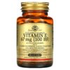 Thực phẩm chức năng Solgar Naturally Sourced Vitamin E 67 mg (100 IU) 100 Softgels 033984034617