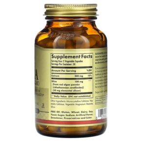 Thực phẩm bổ sung Solgar Oceanic Silica From Red Algae 100 Vegetable Capsules 033984025714