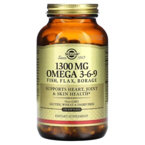 Thực phẩm chức năng Solgar Omega 3-6-9 1.300 mg 120 Softgels 033984020283