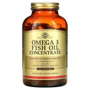 Thực phẩm chức năng Solgar Omega 3 Fish Oil Concentrate 240 Softgels 033984016996
