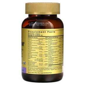 Solgar Omnium Phytonutrient Complex Multiple Vitamin and Mineral Formula 90 Tablets 3 Thực phẩm bổ sung Solgar Omnium Phytonutrient Complex Multiple Vitamin and Mineral Formula 90 Tablets 033984020672