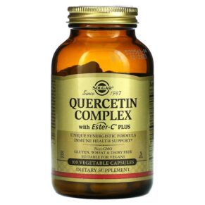 Thực phẩm chức năng Solgar Quercetin Complex with Ester-C Plus 100 Vegetable Capsules 033984023192