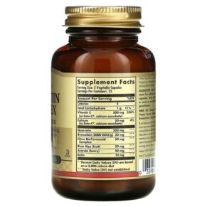 Thực phẩm bổ sung Solgar Quercetin Complex with Ester-C Plus 50 Vegetable Capsules 033984023185