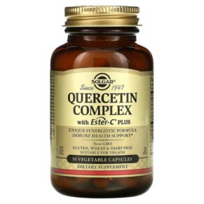 Thực phẩm chức năng Solgar Quercetin Complex with Ester-C Plus 50 Vegetable Capsules 033984023185