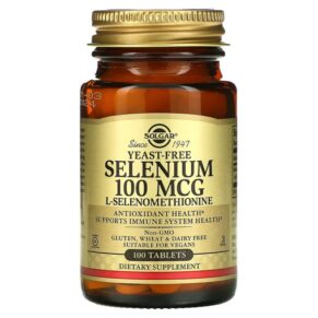 Thực phẩm chức năng Solgar Selenium Yeast-Free 100 mcg 100 Tablets 033984025516