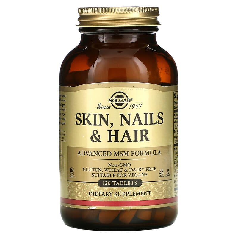 Solgar Skin Nails & Hair Advanced MSM Formula 120 Tablets 8 Thực phẩm chức năng Solgar Skin Nails & Hair Advanced MSM Formula 120 Tablets 033984017368