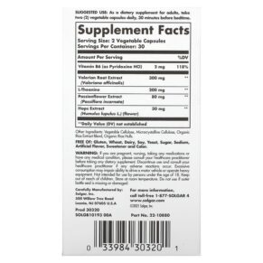 Thực phẩm bổ sung Solgar Sleep & Stress Support 60 Vegetable Capsules 033984303201