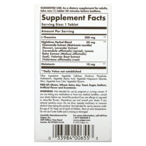 Thực phẩm bổ sung Solgar Sleep Triple Action 30 Tri-Layered Tablets 033984006553