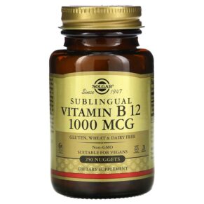 Thực phẩm chức năng Solgar Sublingual Vitamin B12 1.000 mcg 250 Nuggets 033984032309