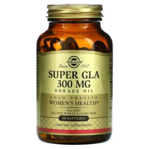 Thực phẩm chức năng Solgar Super GLA Borage Oil Women's Health 300 mg 60 Softgels 033984026766