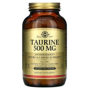 Thực phẩm chức năng Solgar Taurine 500 mg 250 Vegetable Capsules 033984027022