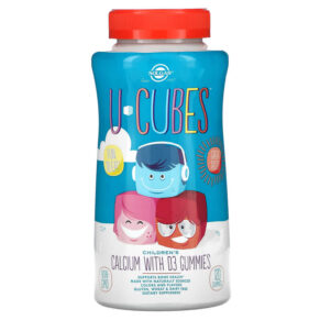 Thực phẩm chức năng Solgar U-Cubes Children's Calcium With D3 Strawberry 120 Gummies 033984576001