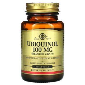 Thực phẩm chức năng Solgar Ubiquinol (Reduced CoQ10) 100 mg 50 Softgels 033984026414
