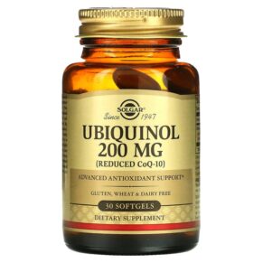 Thực phẩm chức năng Solgar Ubiquinol (Reduced CoQ10) 200 mg 30 Softgels 033984026421