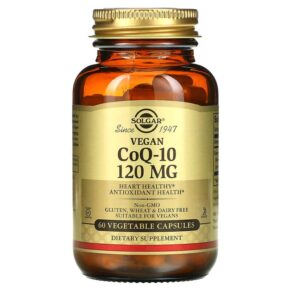 Thực phẩm chức năng Solgar Vegan CoQ-10 120 mg 60 Vegetable Capsules 033984009196
