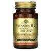 Thực phẩm chức năng Solgar Vitamin B2 (Riboflavin) 100 mg 100 Vegetable Capsules 033984030503