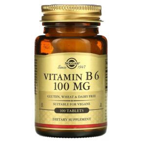 Thực phẩm chức năng Solgar Vitamin B6 100 mg 100 Tablets 033984031203
