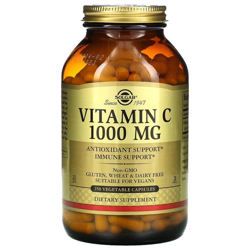 Solgar Vitamin C 1.000 mg 250 Vegetable Capsules 8 Thực phẩm chức năng Solgar Vitamin C 1.000 mg 250 Vegetable Capsules 033984032811