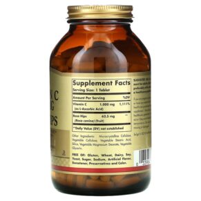 Solgar Vitamin C with Rose Hips 1.000 mg 250 Tablets 3 Thực phẩm bổ sung Solgar Vitamin C with Rose Hips 1.000 mg 250 Tablets 033984024014