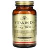 Solgar Vitamin D3 (Cholecalciferol) 125 mcg (5.000 IU) 240 Vegetable Capsules 4 Thực phẩm chức năng Solgar Vitamin D3 (Cholecalciferol) 125 mcg (5.000 IU) 240 Vegetable Capsules 033984033146
