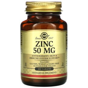 Thực phẩm chức năng Solgar Zinc 50 mg 100 Tablets 033984037205
