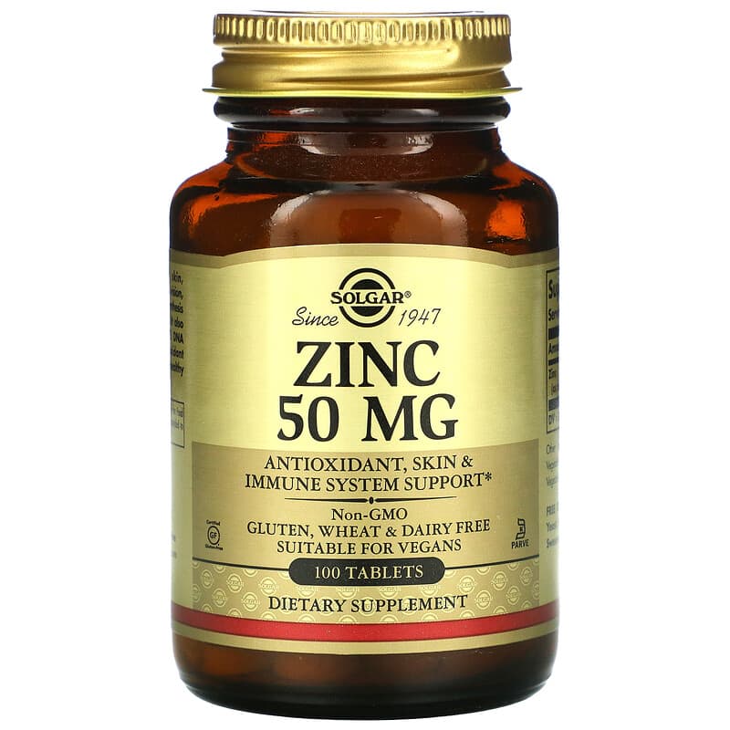 Solgar Zinc 50 mg 100 Tablets 8 Thực phẩm chức năng Solgar Zinc 50 mg 100 Tablets 033984037205