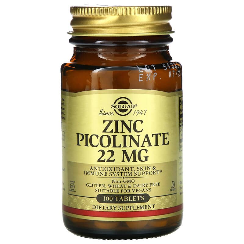 Solgar Zinc Picolinate 100 Tablets 8 Thực phẩm chức năng Solgar Zinc Picolinate 100 Tablets 033984037250
