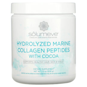 Thực phẩm chức năng Solumeve Hydrolyzed Marine Collagen Peptides with Cocoa 7.3 oz (206 g) 898220020195
