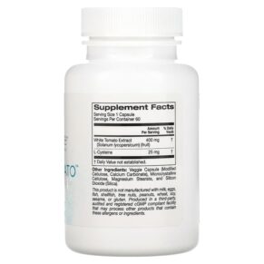 Thực phẩm bổ sung Solumeve Pearl Tomato 400 mg 60 Veggie Capsules 898220018208