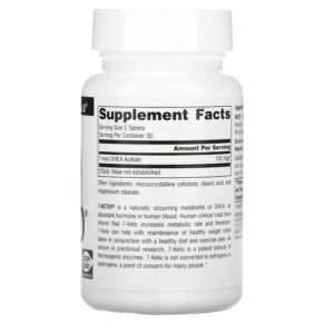 Thực phẩm bổ sung Source Naturals 7-Keto DHEA Metabolite 50 mg 60 Tablets 021078013785