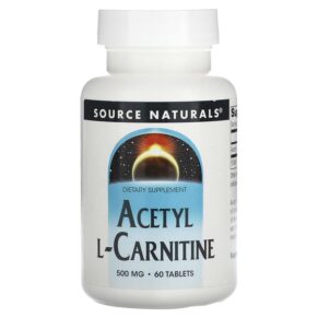 Thực phẩm chức năng Source Naturals Acetyl L-Carnitine 500 mg 60 Tablets 021078004998