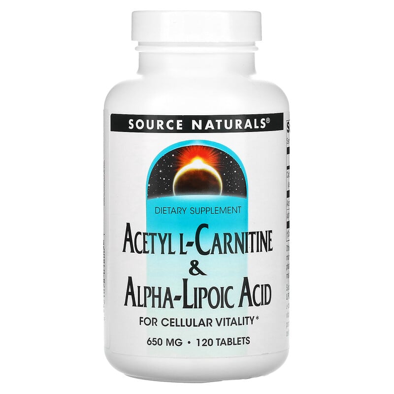 Source Naturals Acetyl L-Carnitine & Alpha-Lipoic Acid 650 mg 120 Tablets 8 Thực phẩm chức năng Source Naturals Acetyl L-Carnitine & Alpha-Lipoic Acid 650 mg 120 Tablets 021078018001