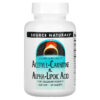 Thực phẩm chức năng Source Naturals Acetyl L-Carnitine & Alpha-Lipoic Acid 650 mg 60 Tablets 021078017998