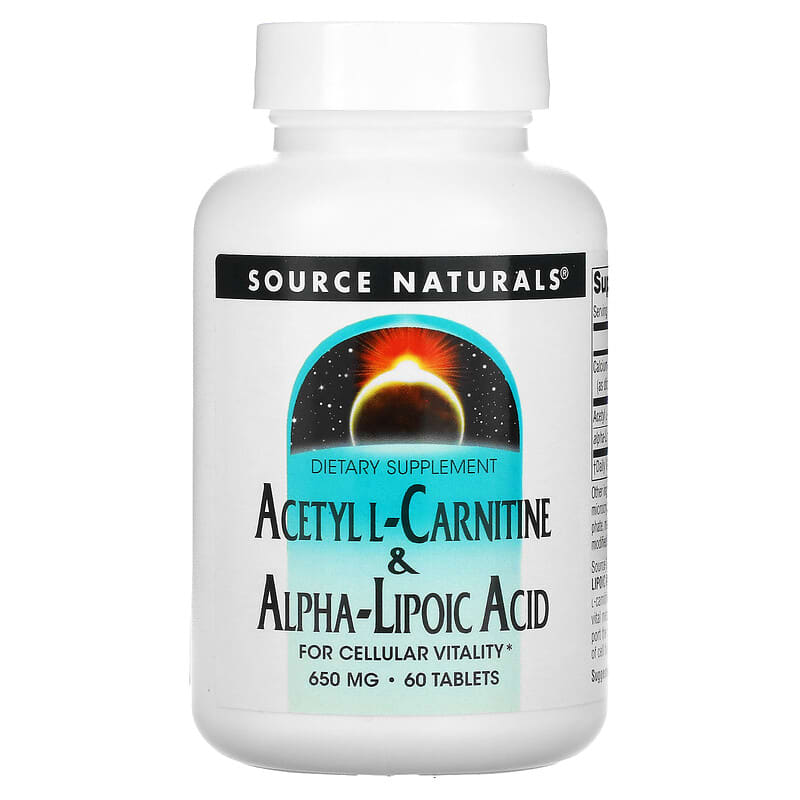 Source Naturals Acetyl L-Carnitine & Alpha-Lipoic Acid 650 mg 60 Tablets 8 Thực phẩm chức năng Source Naturals Acetyl L-Carnitine & Alpha-Lipoic Acid 650 mg 60 Tablets 021078017998