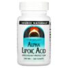 Thực phẩm chức năng Source Naturals Alpha Lipoic Acid 100 mg 120 Tablets 021078001553