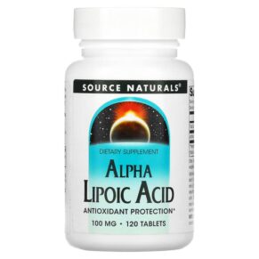 Thực phẩm chức năng Source Naturals Alpha Lipoic Acid 100 mg 120 Tablets 021078001553