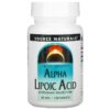 Thực phẩm chức năng Source Naturals Alpha Lipoic Acid 50 mg 100 Tablets 021078000235