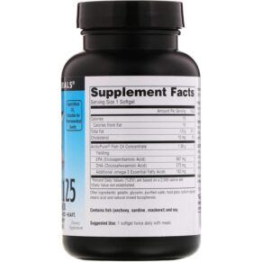 Thực phẩm bổ sung Source Naturals Arctic Pure Omega-3 1125 Enteric Coated Fish Oil 1.125 mg 60 Softgels 021078024880