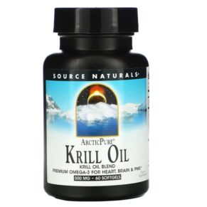 Thực phẩm chức năng Source Naturals ArcticPure Krill Oil 500 mg 60 Softgels 021078021650